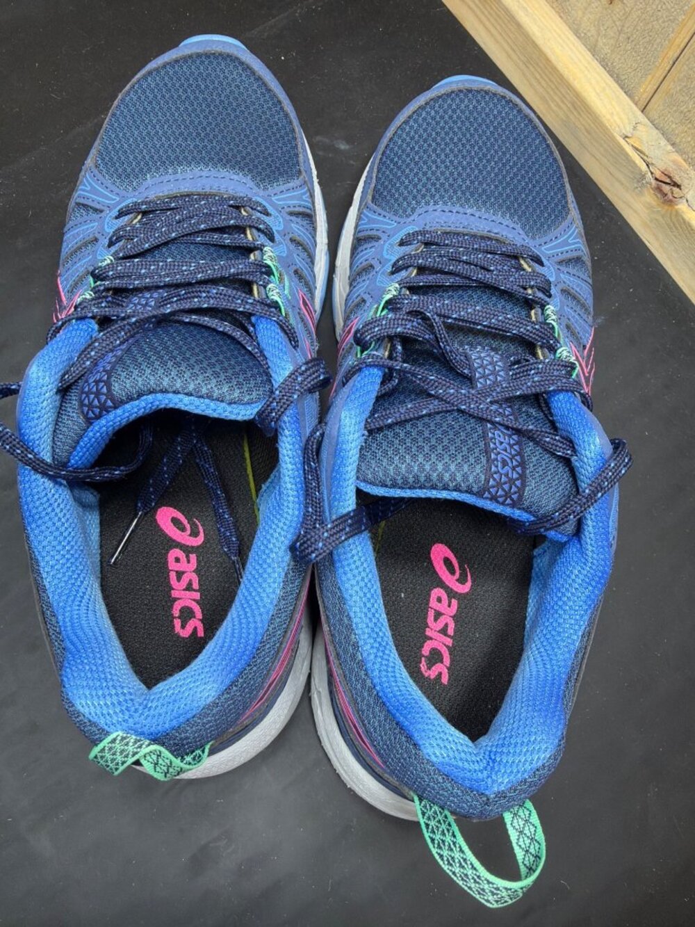 ASICS Gel-Venture 7 Womens Size 9 Blue Pink Trail Running Shoes 1012A476 - Picture 7 of 9